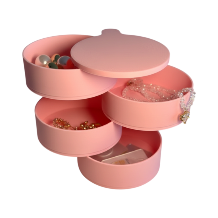 360-Degree Rotating Jewelry Storage