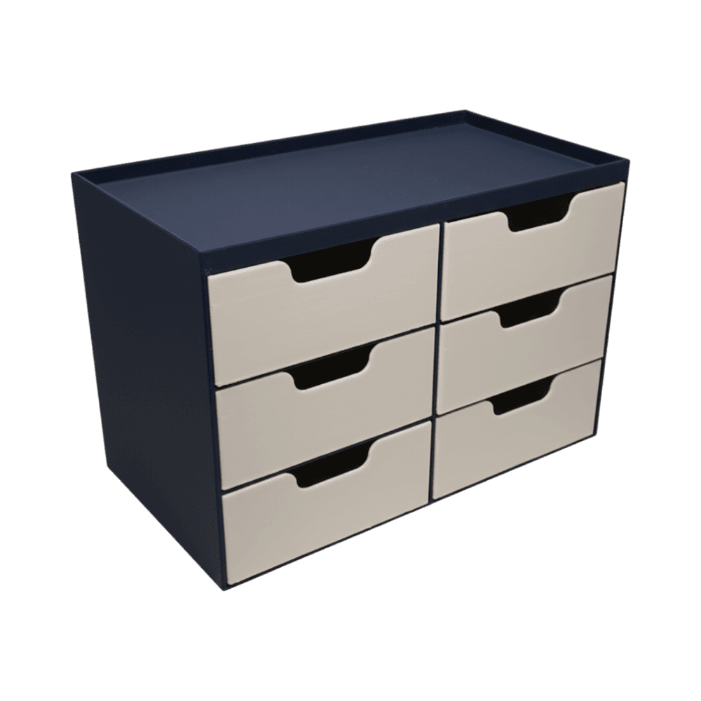 6-Drawer Desk Organizer, three-quarter right view