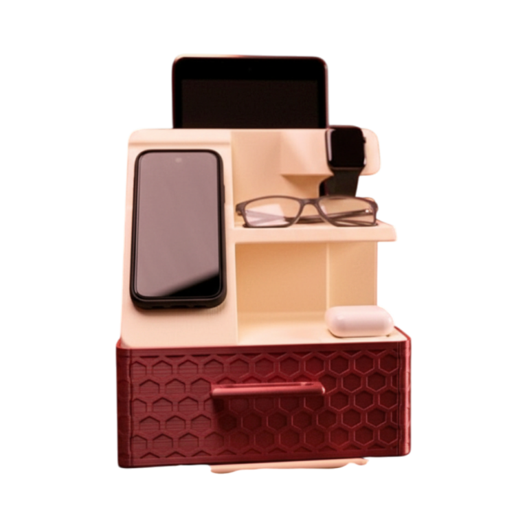 All-In-One Bedside Organizer Phone Watch Buds