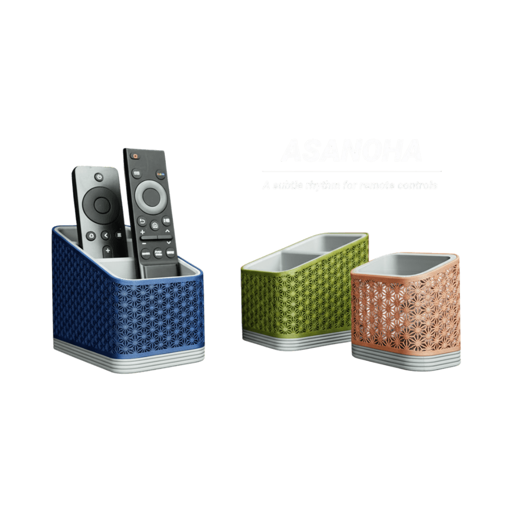 Asanoha Remote Control Holder — 3D printed by Compl3x