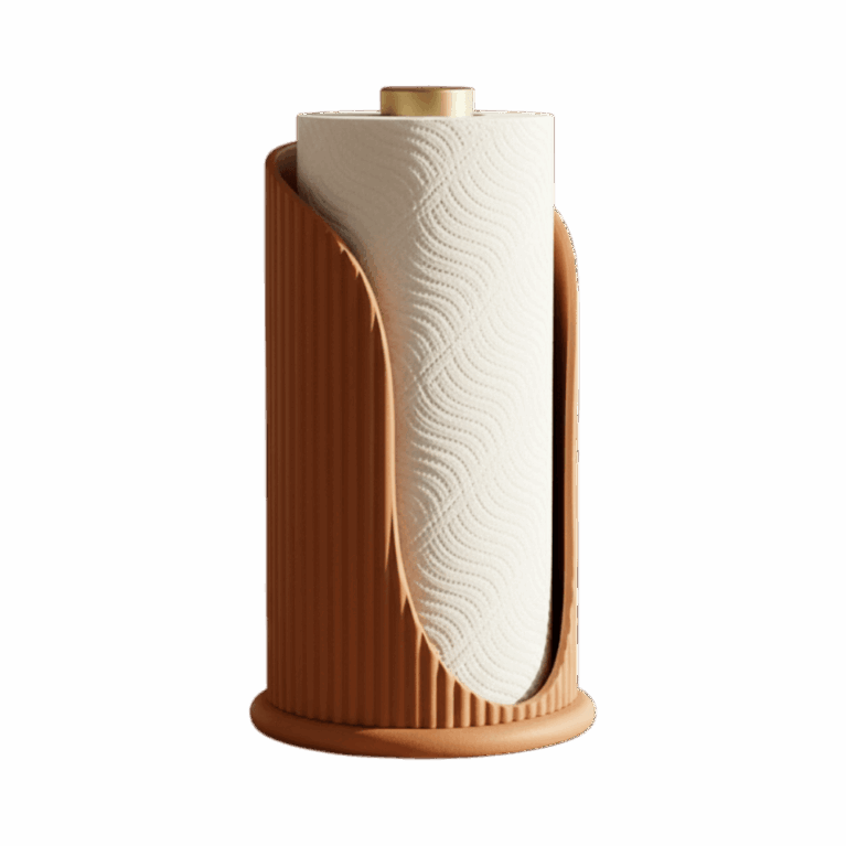 Aura Collection Japandi Kitchen Paper Holder — 3D printed by Compl3x