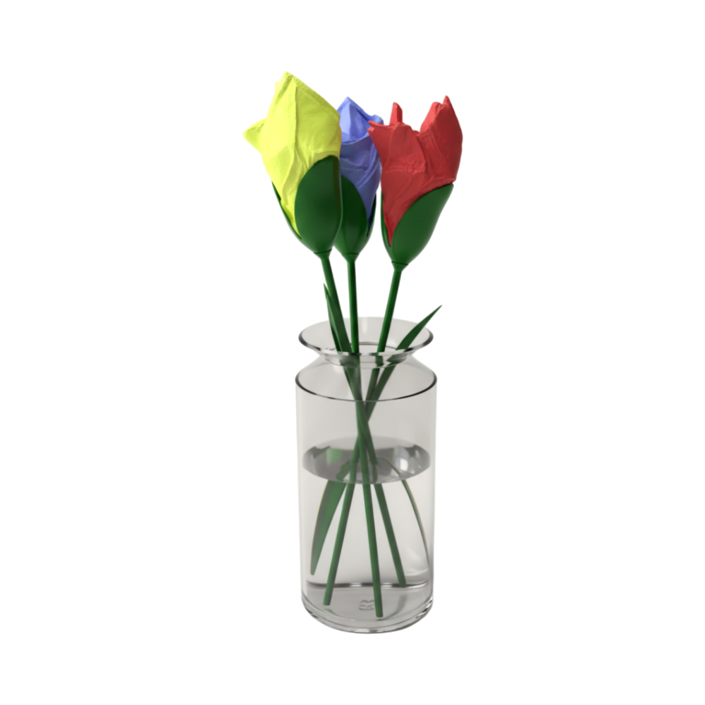 Blossom Napkin Holder, back view