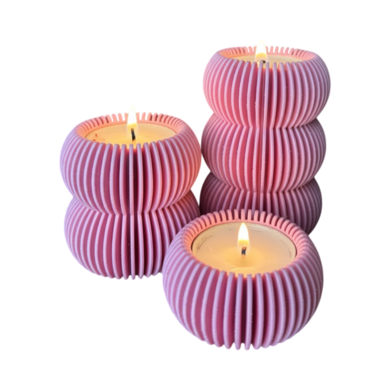 Bubble Tealight Holder Set