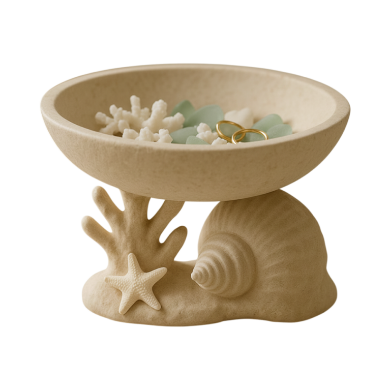 Coastal Vanity Bowl - Sculptural Decorative Bowl