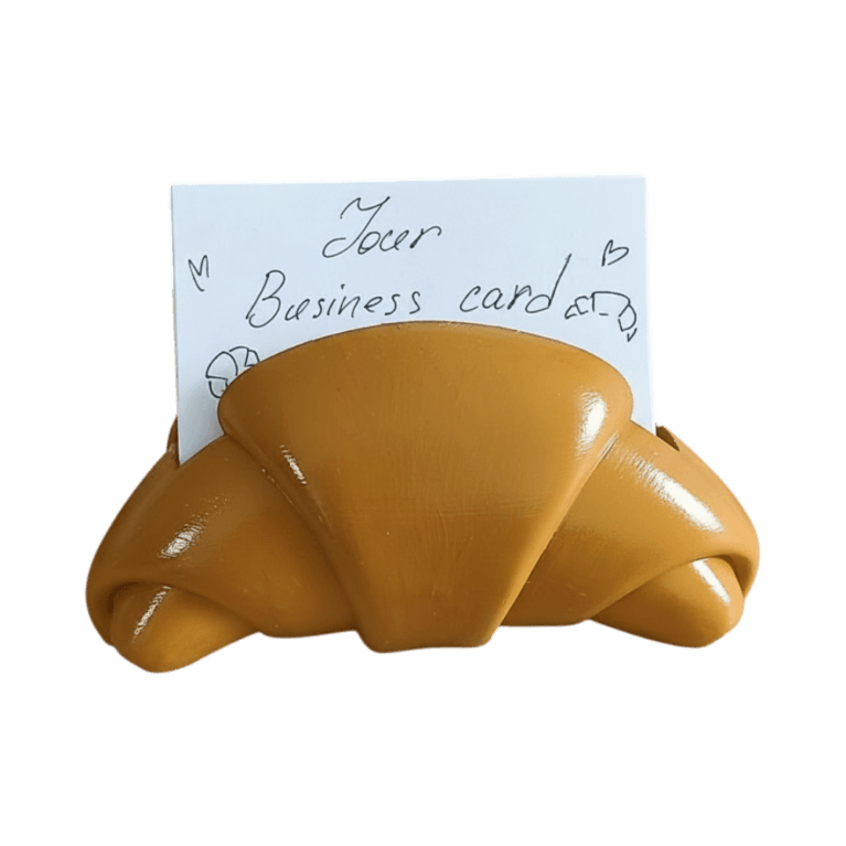 Croissant Business Card Holder — 3D printed by Compl3x