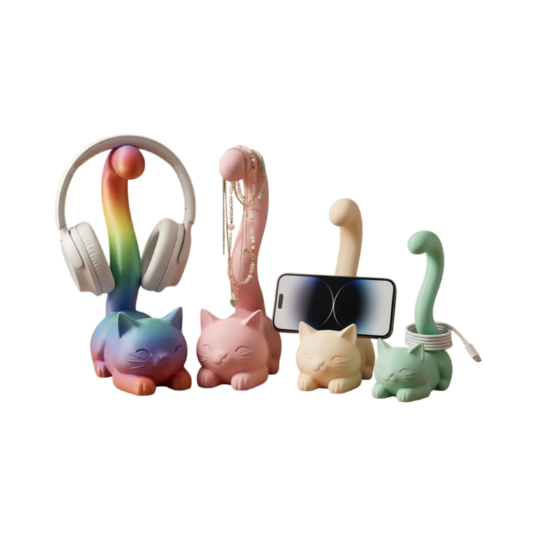 Cute Cat Stand (Headphones & Jewelry)