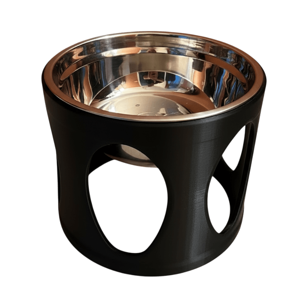 Dog Bowl Riser Stand, back view