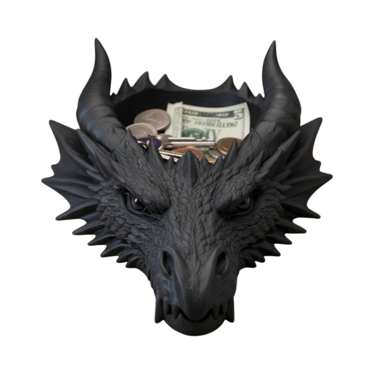 Dragon Head Catchall Tray – Desk & Entryway Organizer