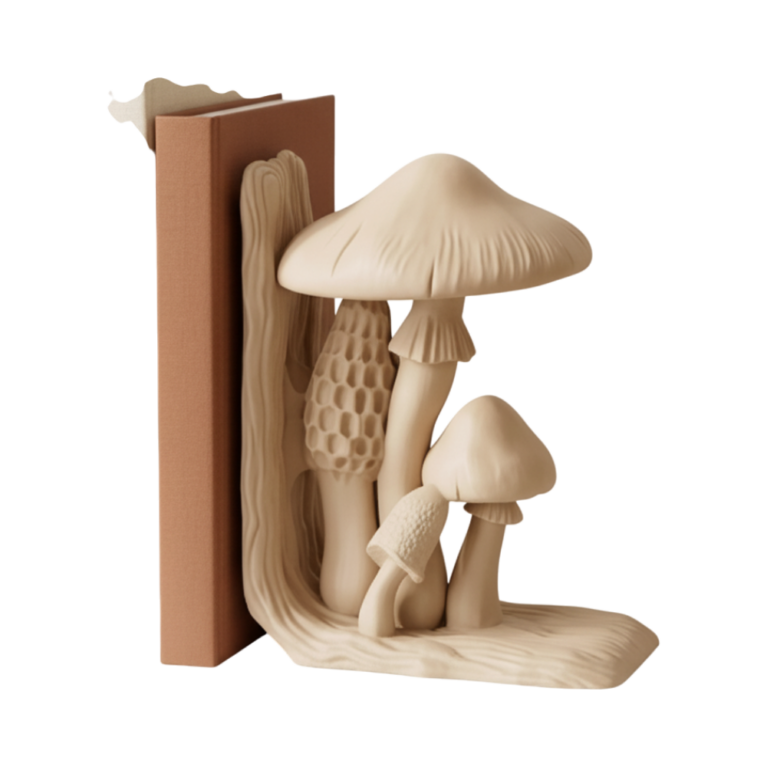 Forest Mushroom Bookend