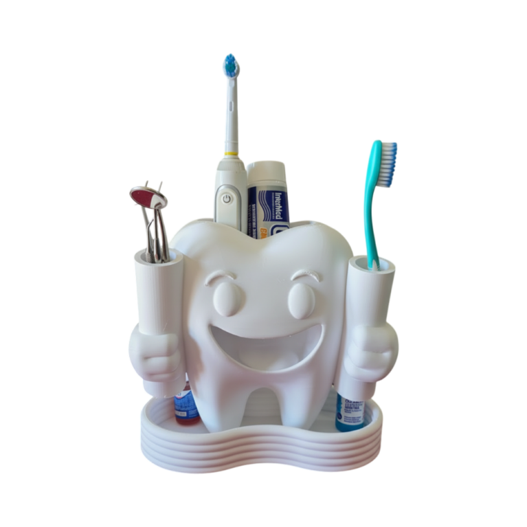 Happy Teeth Toothbrush Toothpaste Holder