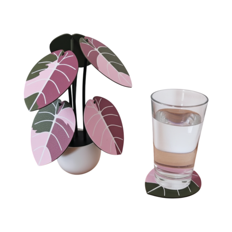 Jewel Alocasia Coaster Set