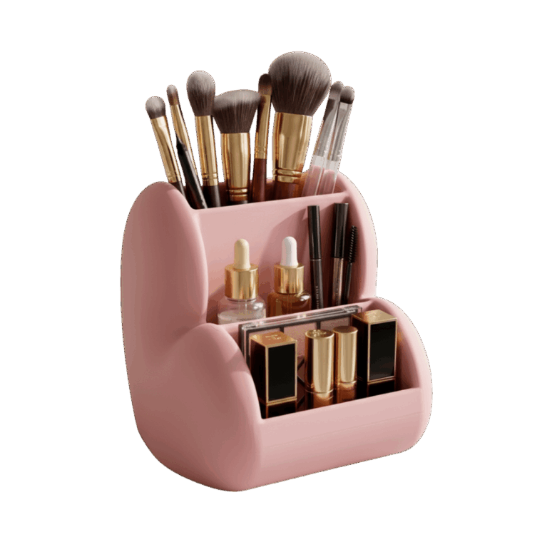Lovely Heart-Shaped Makeup & Desk Organizer — 3D printed by Compl3x