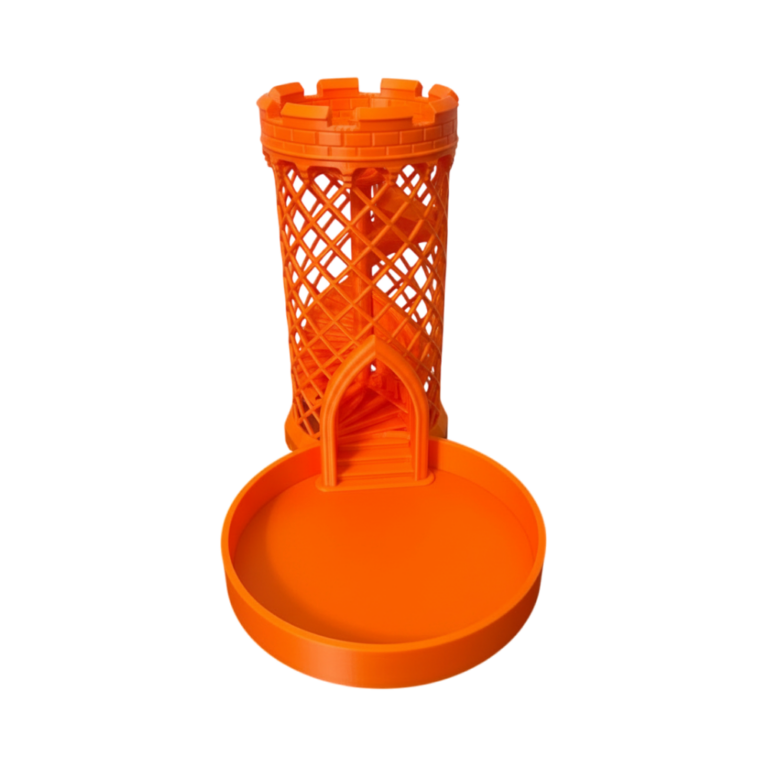 Medieval Dice Tower with Catch Tray