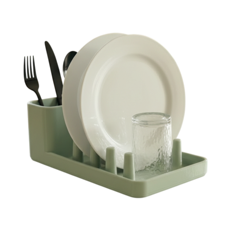 Minimal Dish Drying Rack & Cutlery Holder