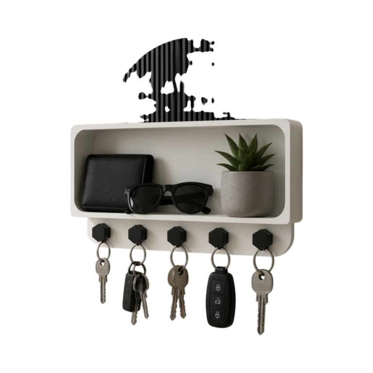 Modern Key Holder with Tray