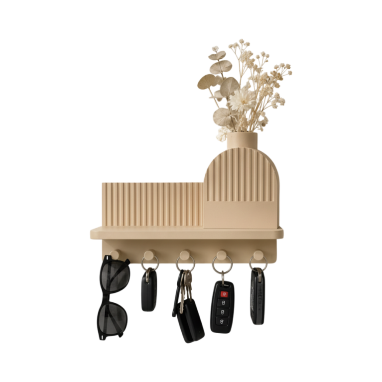 Modern Shelf with Hooks