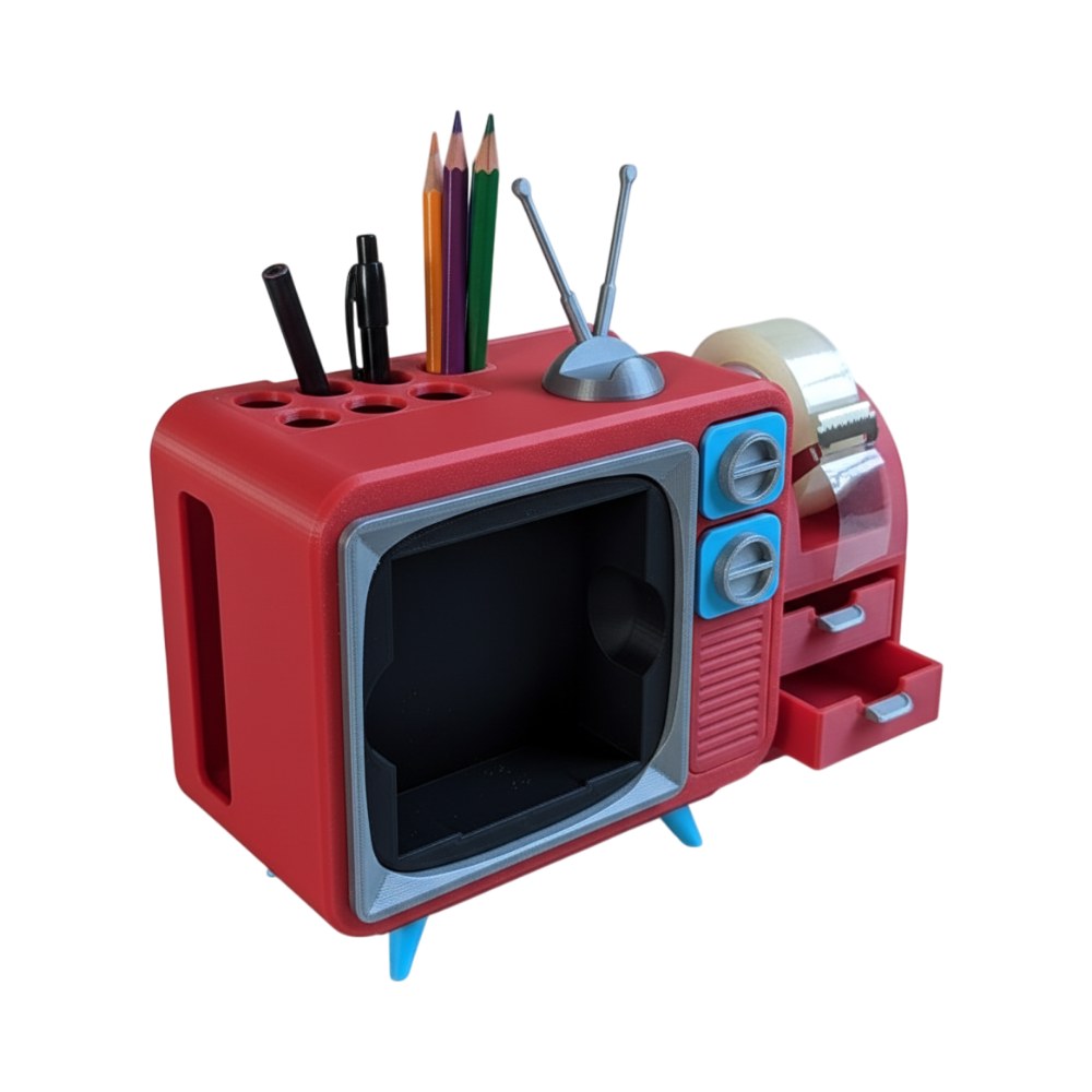 Retro TV Desk Organizer - Image 4