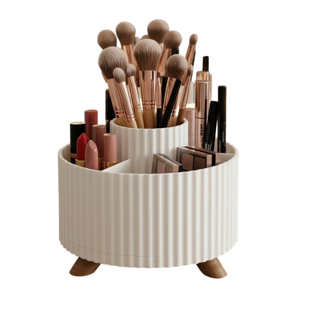 Rotating Makeup Organizer Pot__front