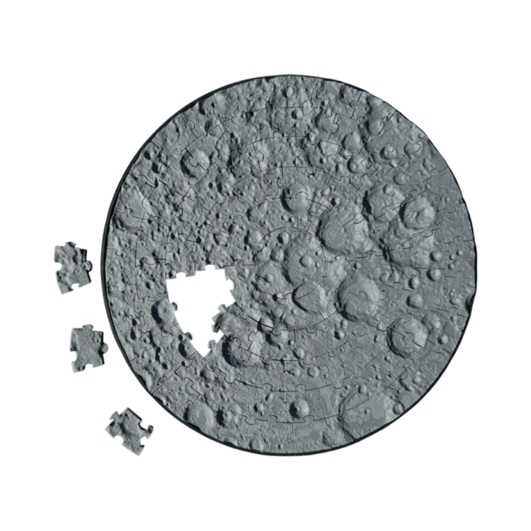 Moon Surface Jigsaw Puzzle, 91 Pieces