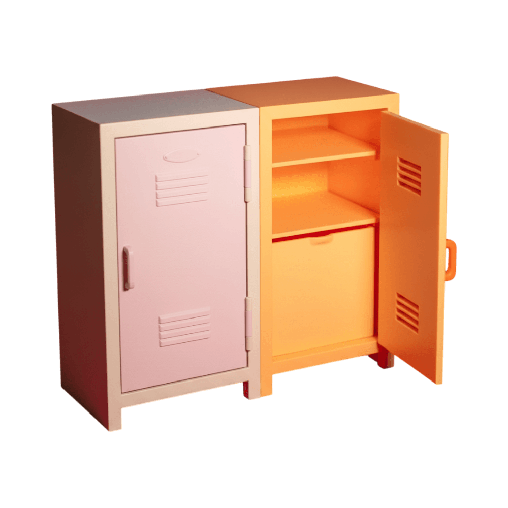 Mini School Locker Desk Organizer, three-quarter left view