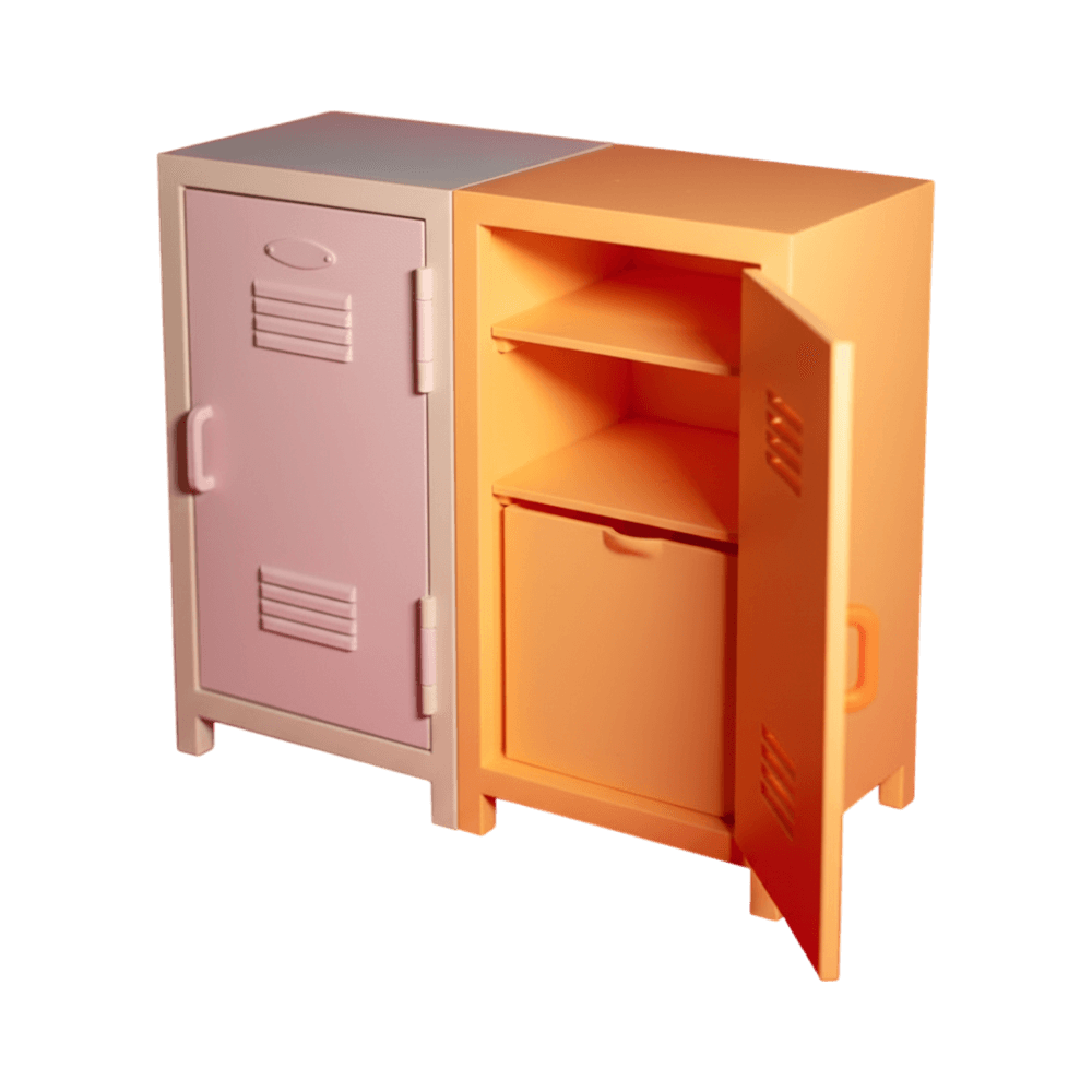 Mini School Locker Desk Organizer, three-quarter right view
