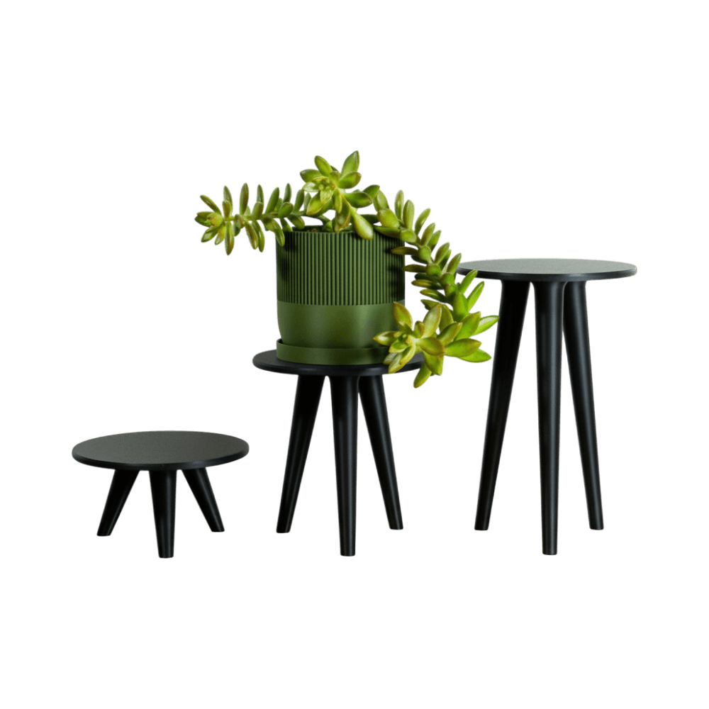 Plant Stand - Simple Mid-Century Modern Planter Holder - Easy Print - Multiple Sizes — 3D printed by Compl3x