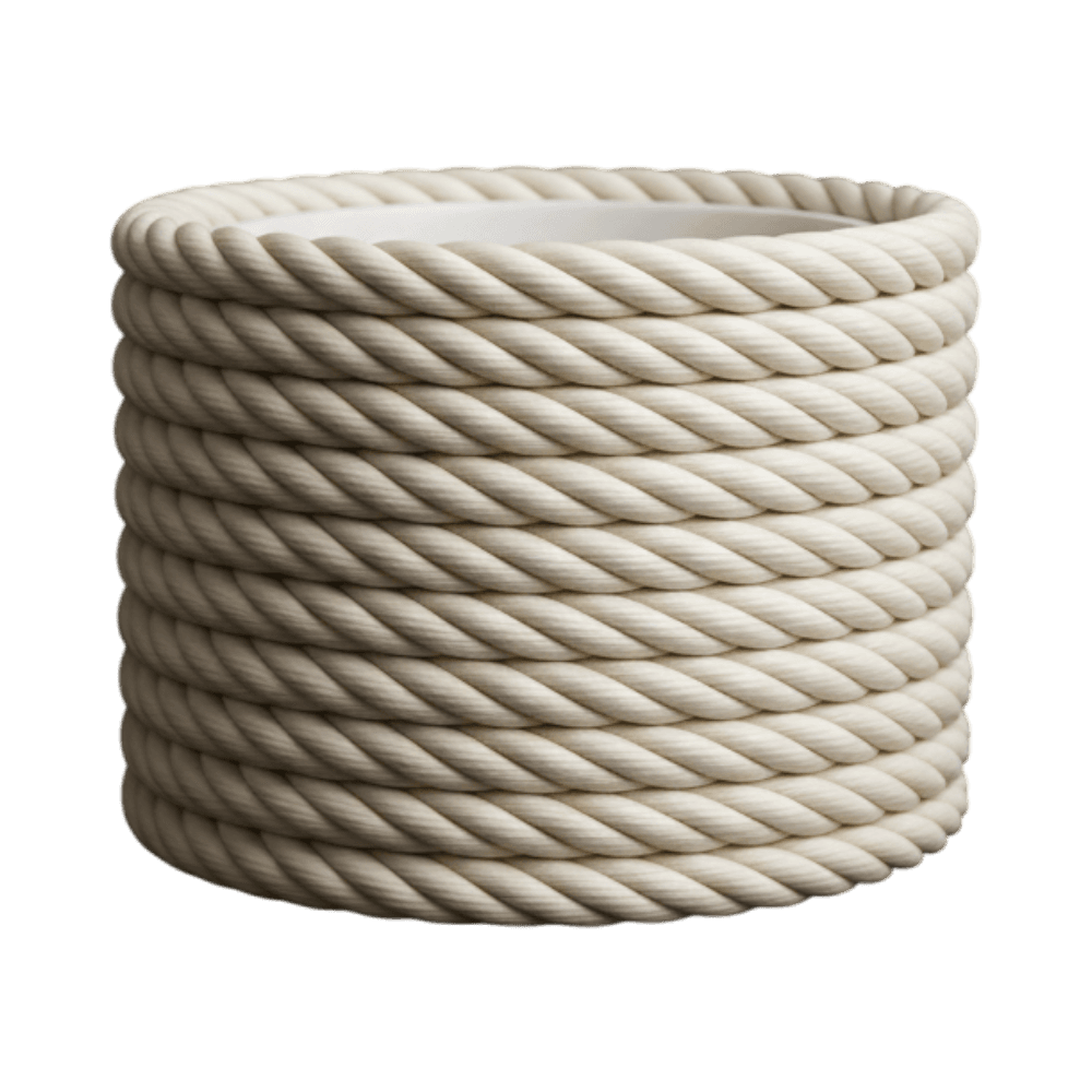 Rope Planter, back view