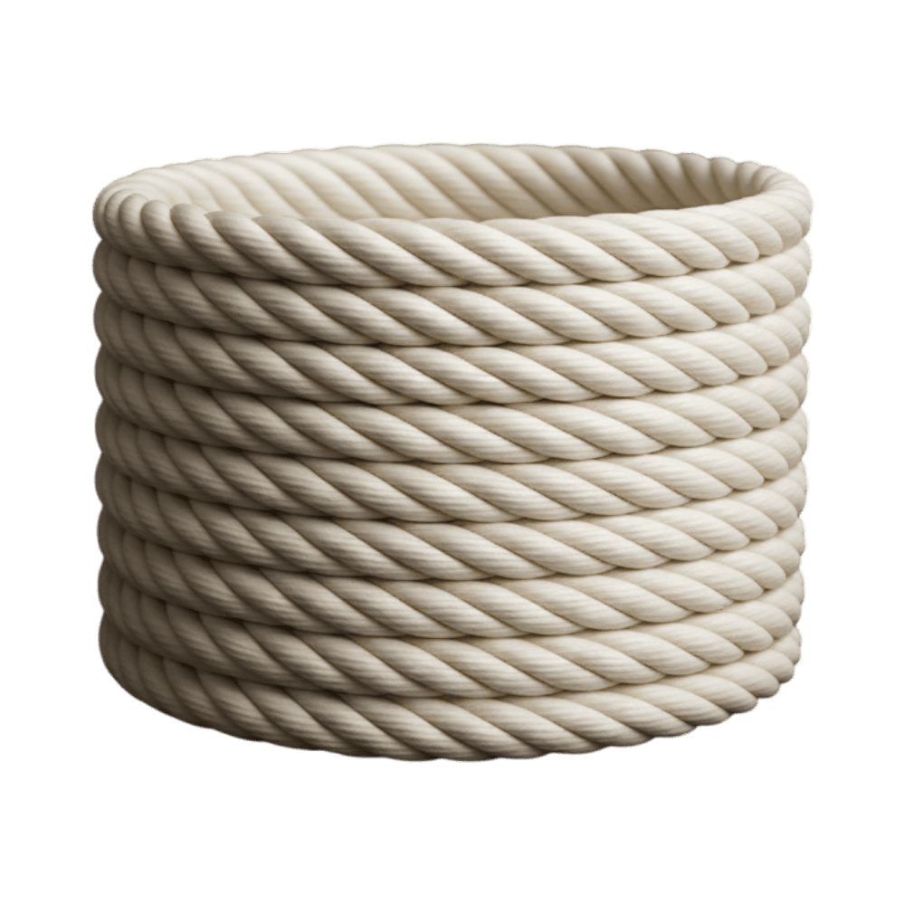 Rope Planter, three-quarter right view