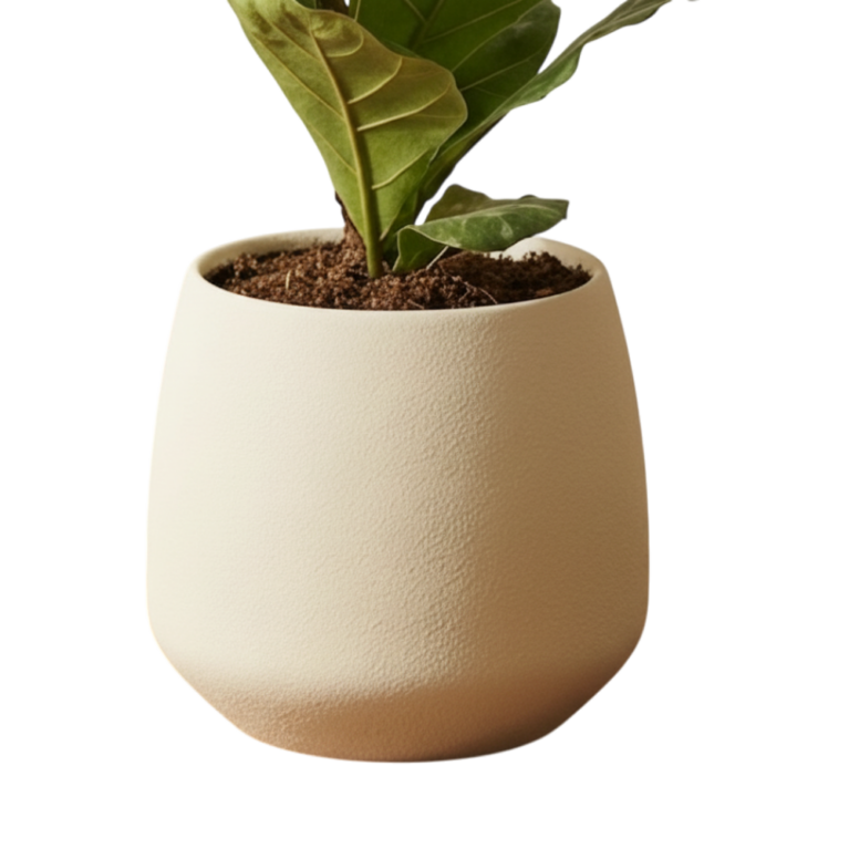 Minimalist Organic Planter Textured Scandi Style